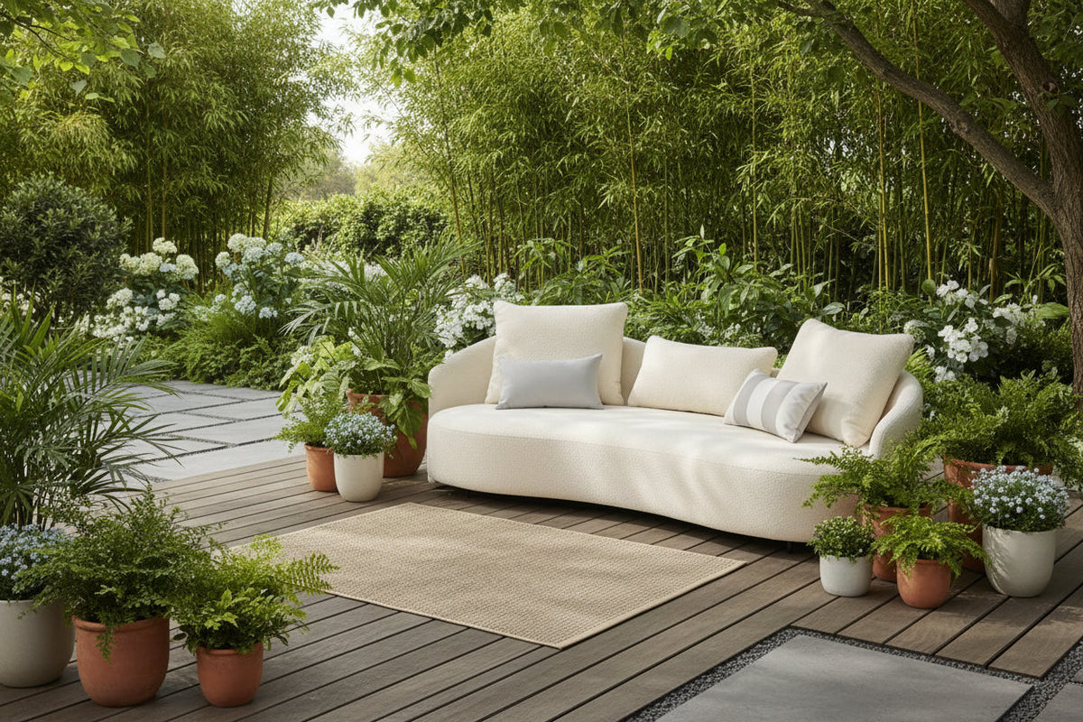 Serene Outdoor 6-Piece Lounge Set –  2-Sofas, Arm chair and Table Set