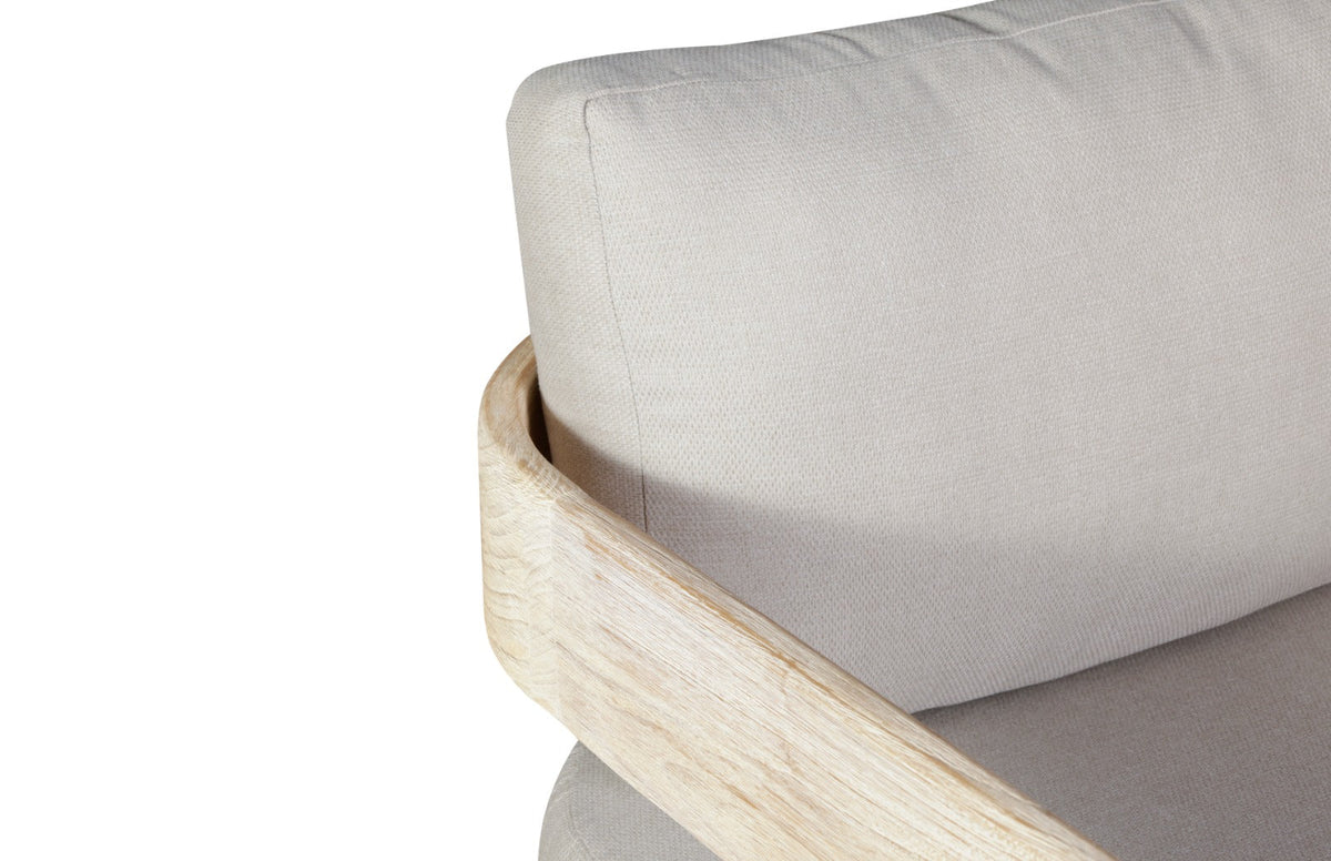Paradiso Outdoor Solid Teak Wood Natural Look Swivel Chair