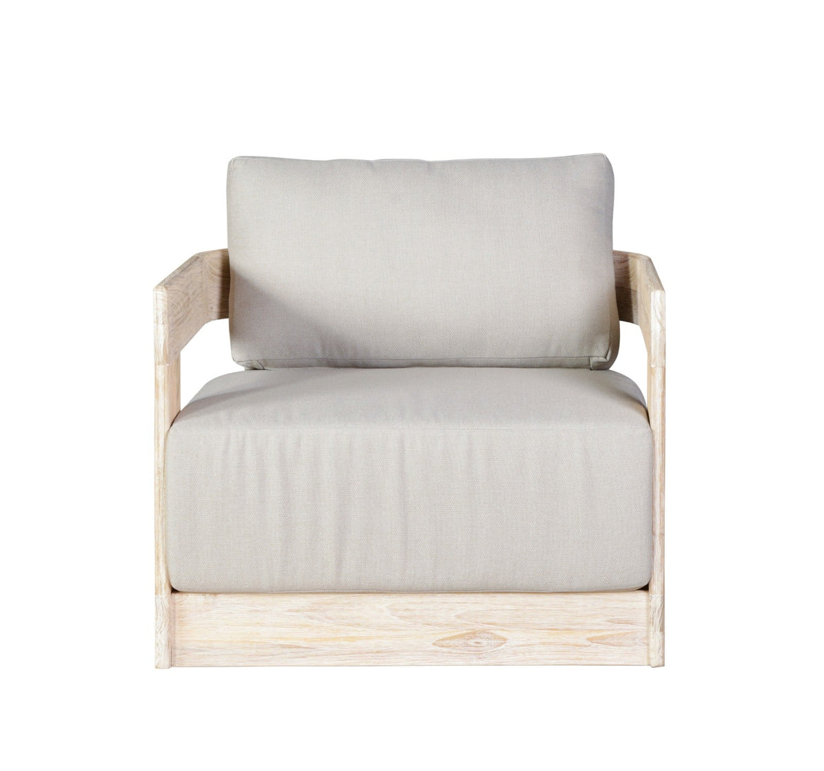 Paradiso Outdoor Solid Teak Wood Natural Look Swivel Chair