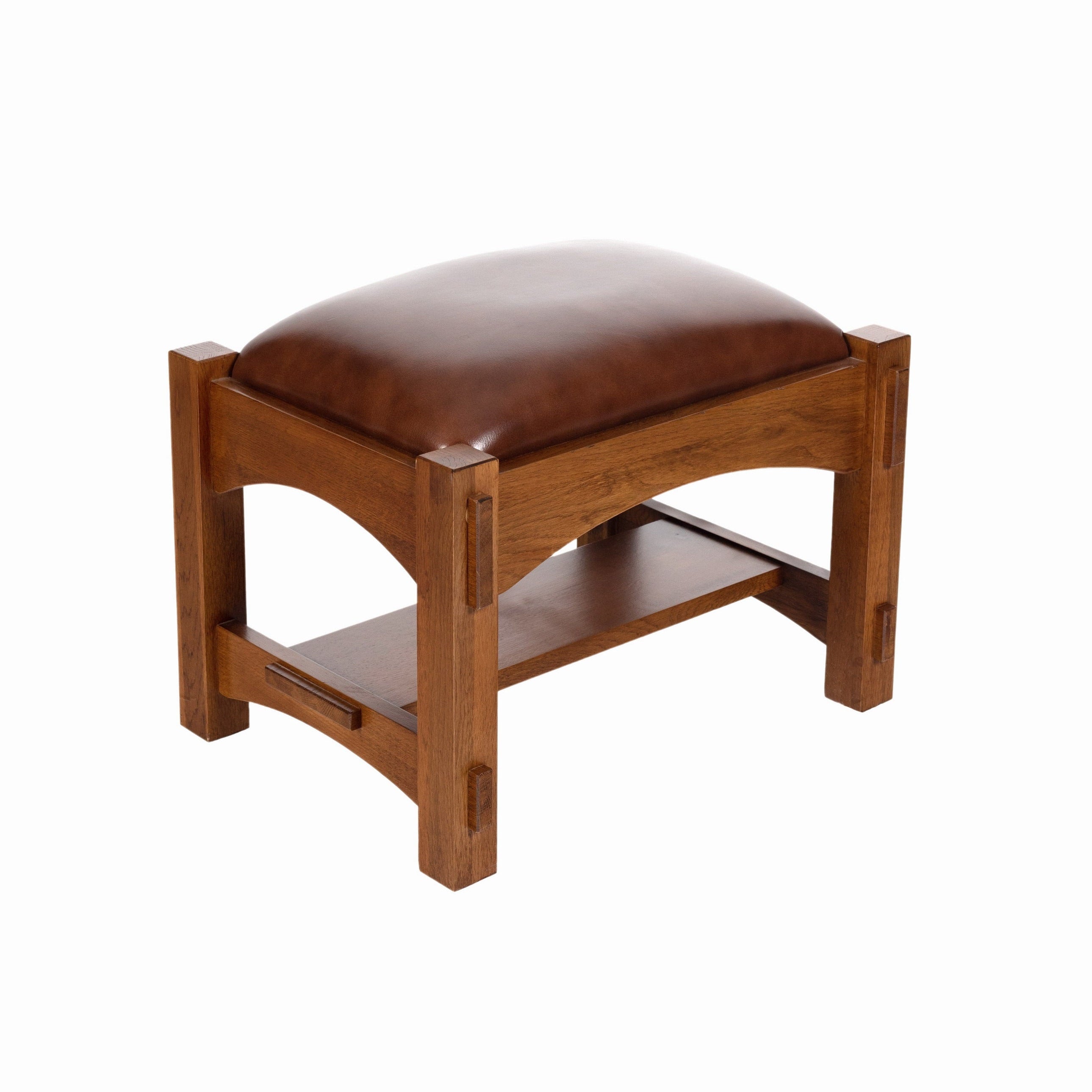 Preorder Mission Leather and Oak Armchair / Living Room chair - Chestnut
