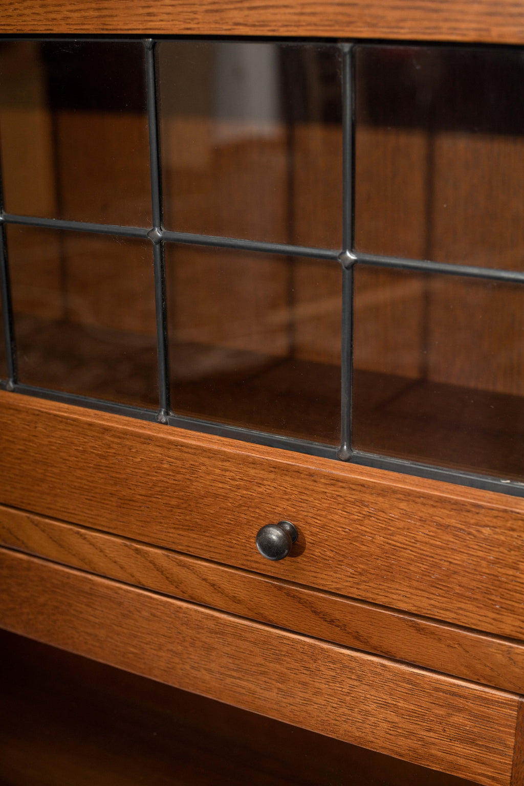Mission Craftsman Style Oak Barrister Bookcase - 3 Stack