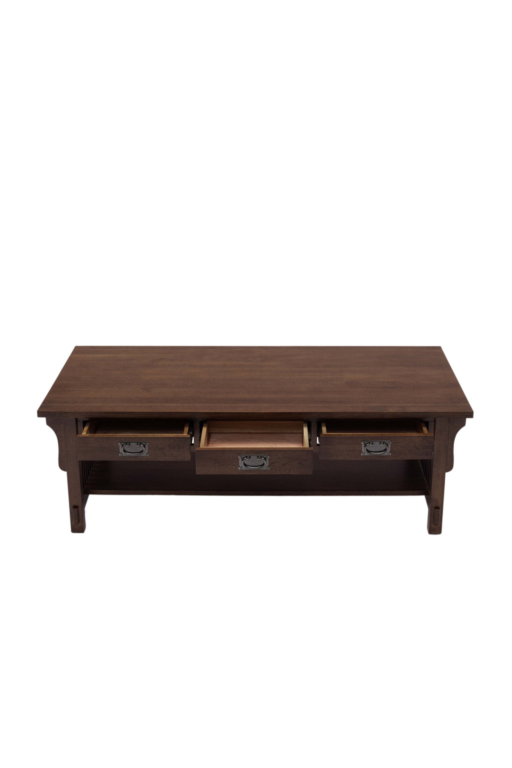 Mission Crofter Style 6 Drawer Coffee Table - Walnut