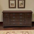 Mission Oak 6-Drawer 62" Sideboard - Walnut