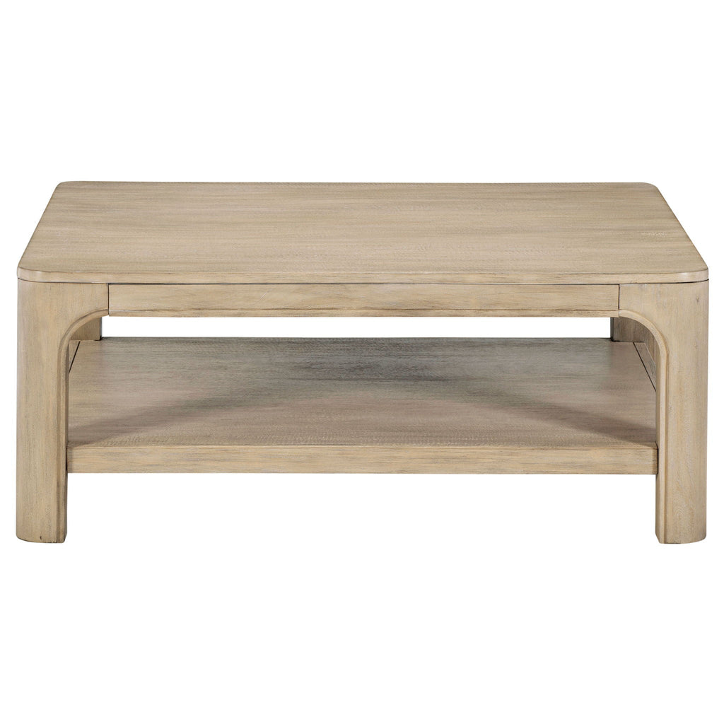 Solano 2-piece Square Coffee Table Set Weathered Mango