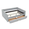 Upholstered Queen Daybed With 2 Drawers