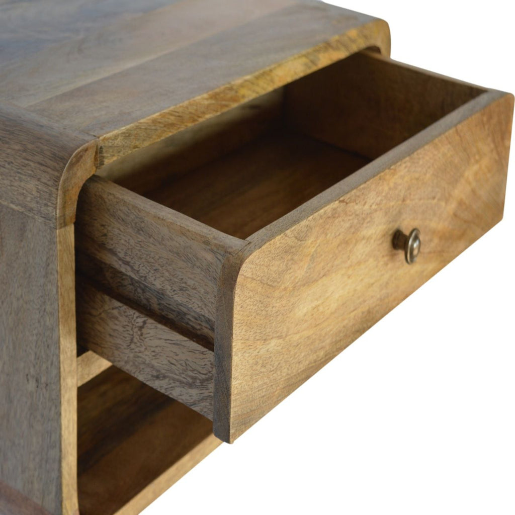 Curve Upper Slot Floating Nightstand