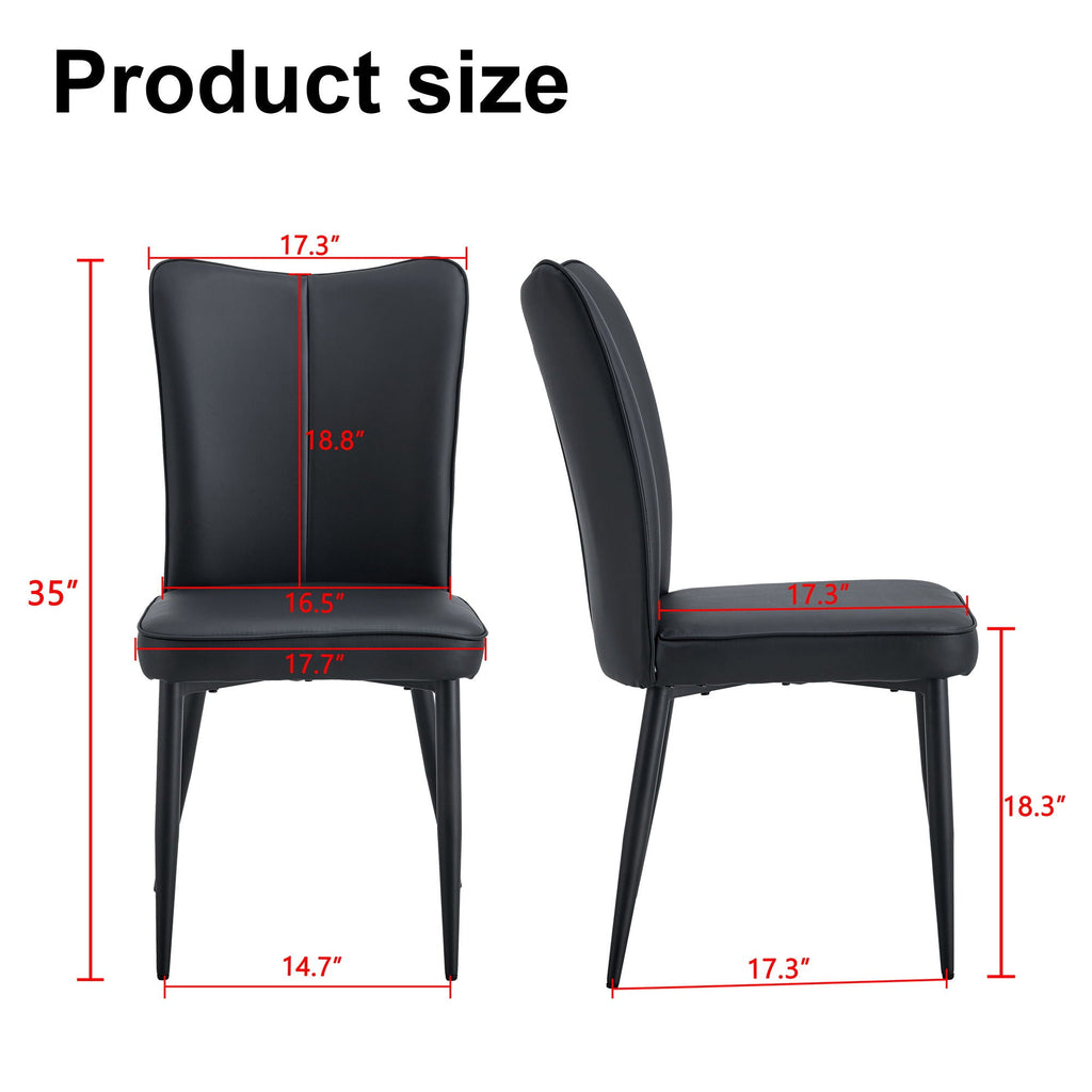 Minimalist Style Minimalist Dining Chairs With Metal Legs