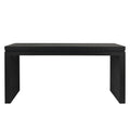 Modern Rustic Wood Table, Rectangular Living Room Center Table With Floating Top Design