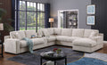 Celine - Fabric Corner Sectional Sofa With Right-Facing Chaise, Cupholders, And Charging Ports
