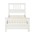 Platform Bed With Paneled Headboard And Footboard