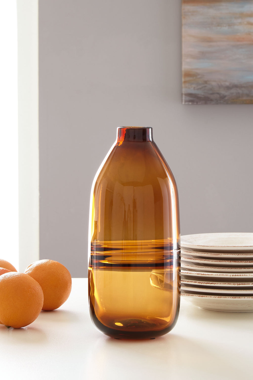 Lemmitt - Vase - Amber