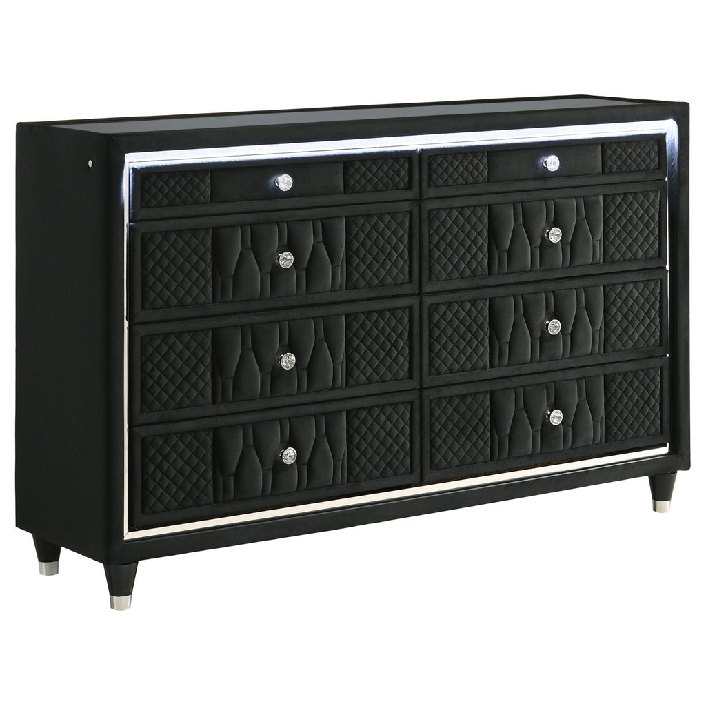 Lorient 5-piece Eastern King Bedroom Set Black