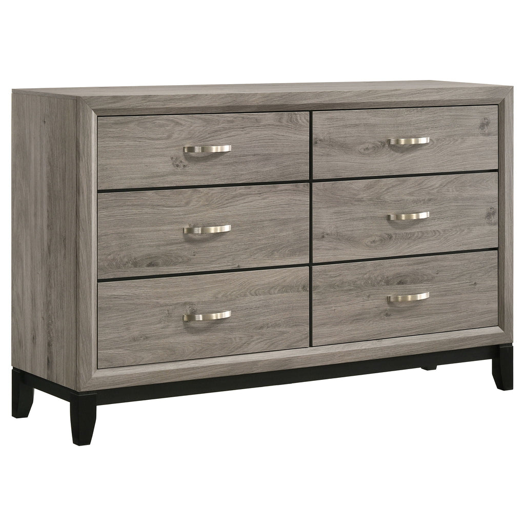 Watson Five-piece Twin Bedroom Set Light Taupe