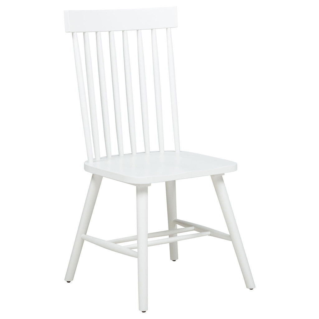 Andrews 7-piece Rectangular Dining Set Light Ash and White