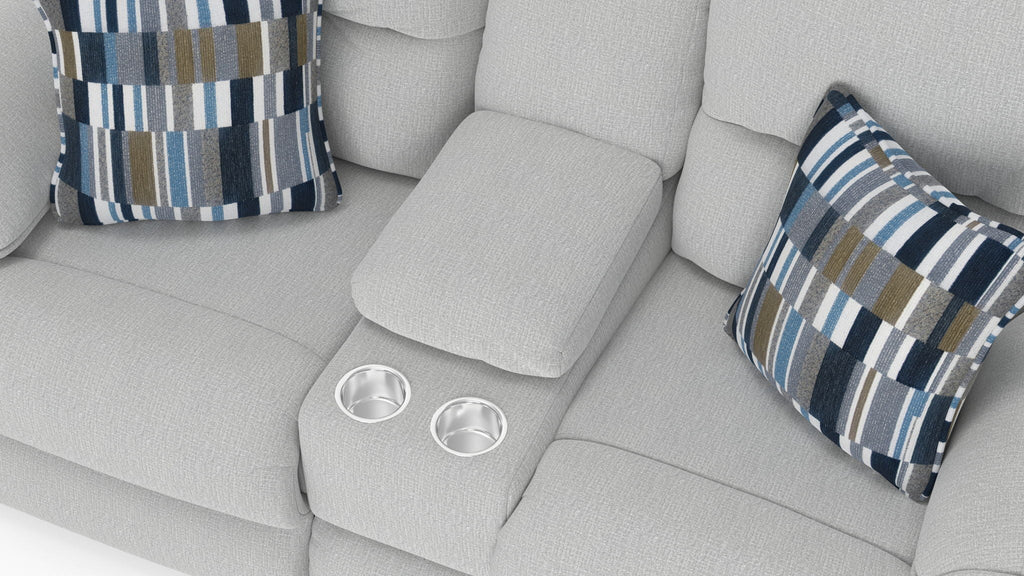 Lenny - Power Lay Flat Reclining Console Loveseat