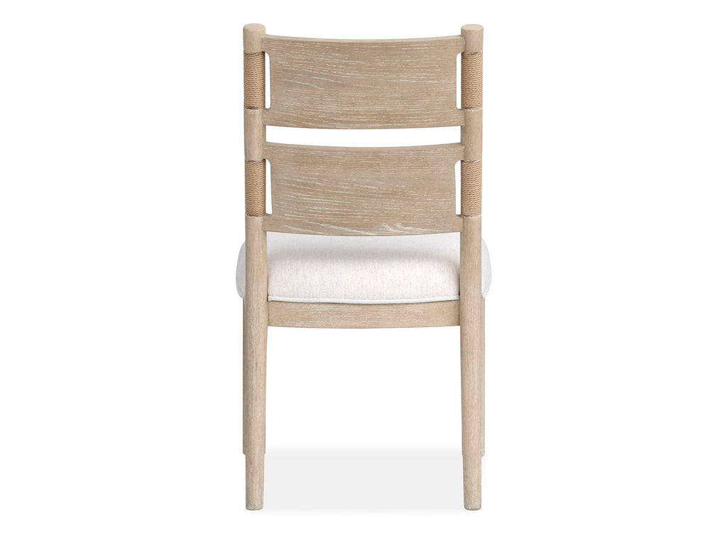 Sunset Cove - Upholstered Side Chair With Wood Back (Set of 2) - Sanibel Brown