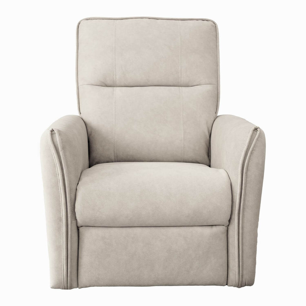 Ashcroft Asheville Cream Suede Nursery Recliner Chair