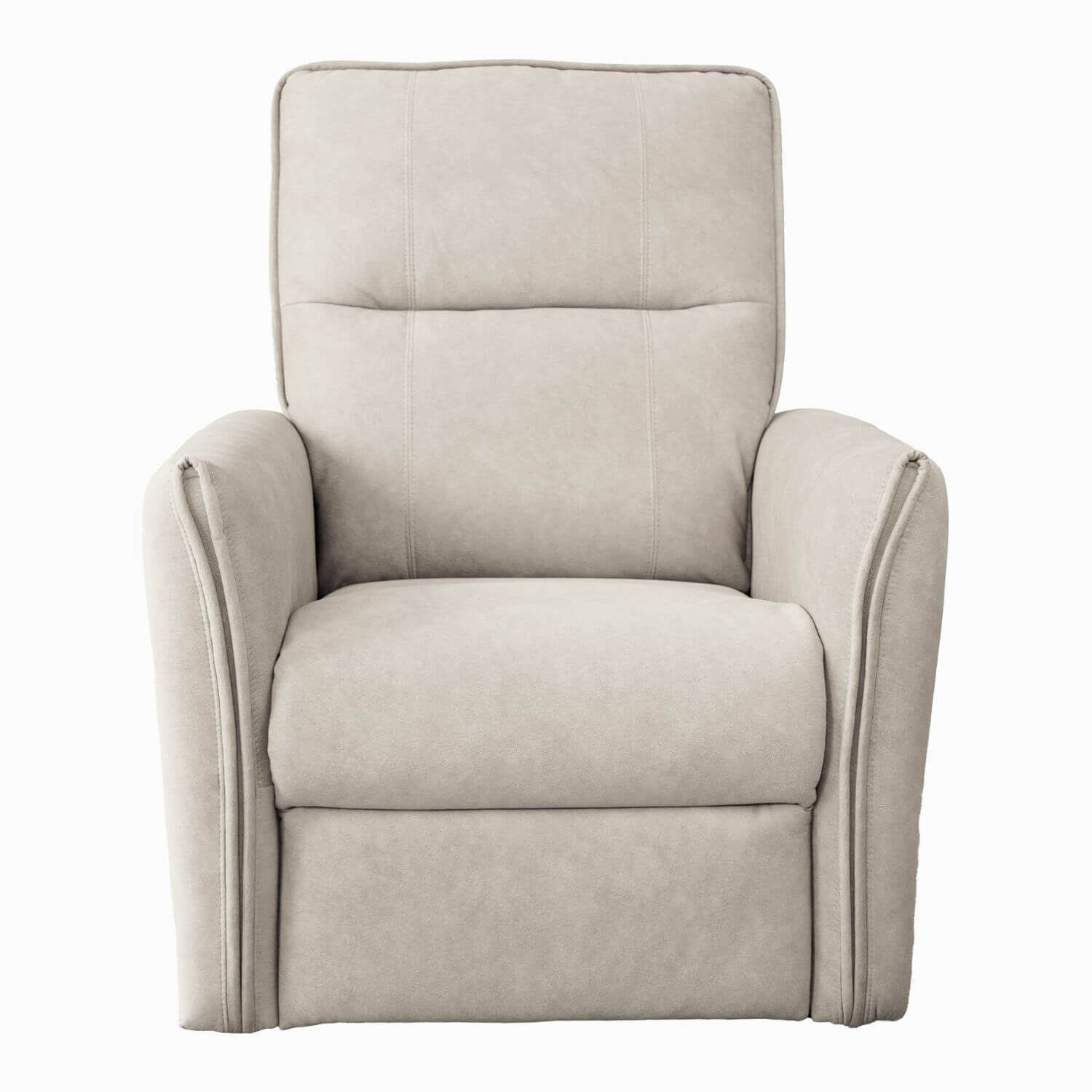 Ashcroft Asheville Cream Suede Nursery Recliner Chair