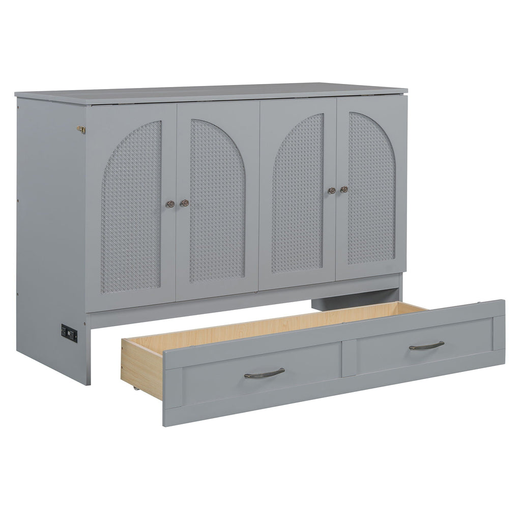 Murphy Bed With Large Drawers
