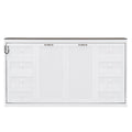 Murphy Bed With LED Light, Foldable Wall Bed Cabinet