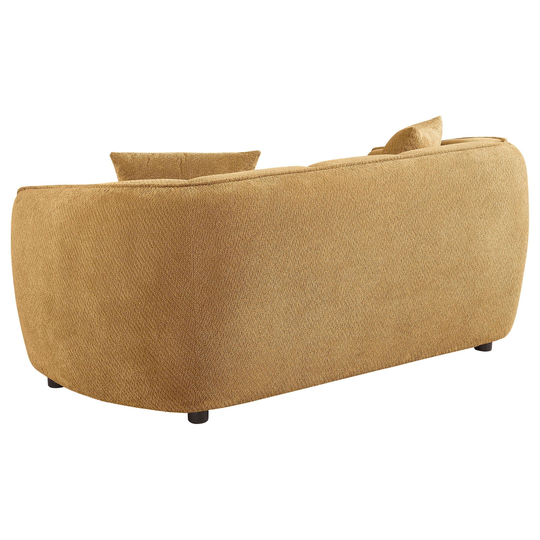 Aleisha 3-piece Chenille Upholstered Sofa Set Mustard Yellow