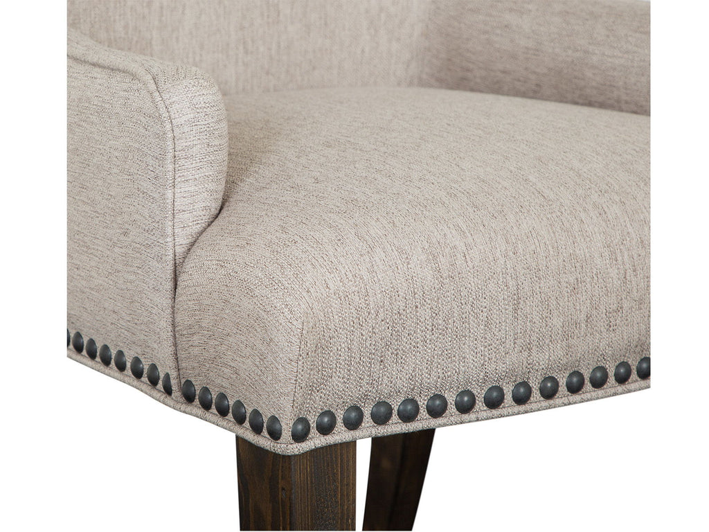 Bellamy - Upholstered Host Chair (Set of 2) - Peppercorn
