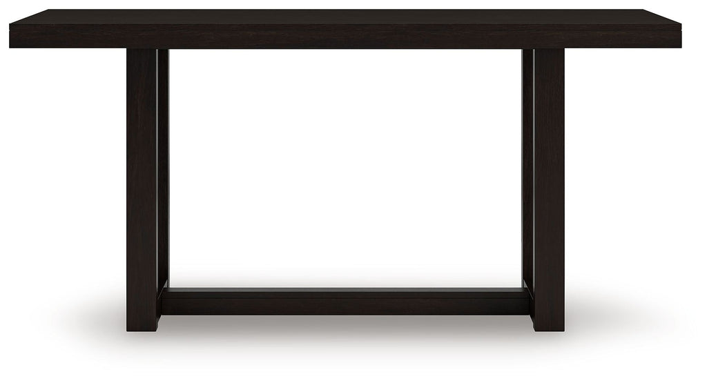 Neymorton - Rectangular Dining Room Counter Table - Dark Grayish Brown