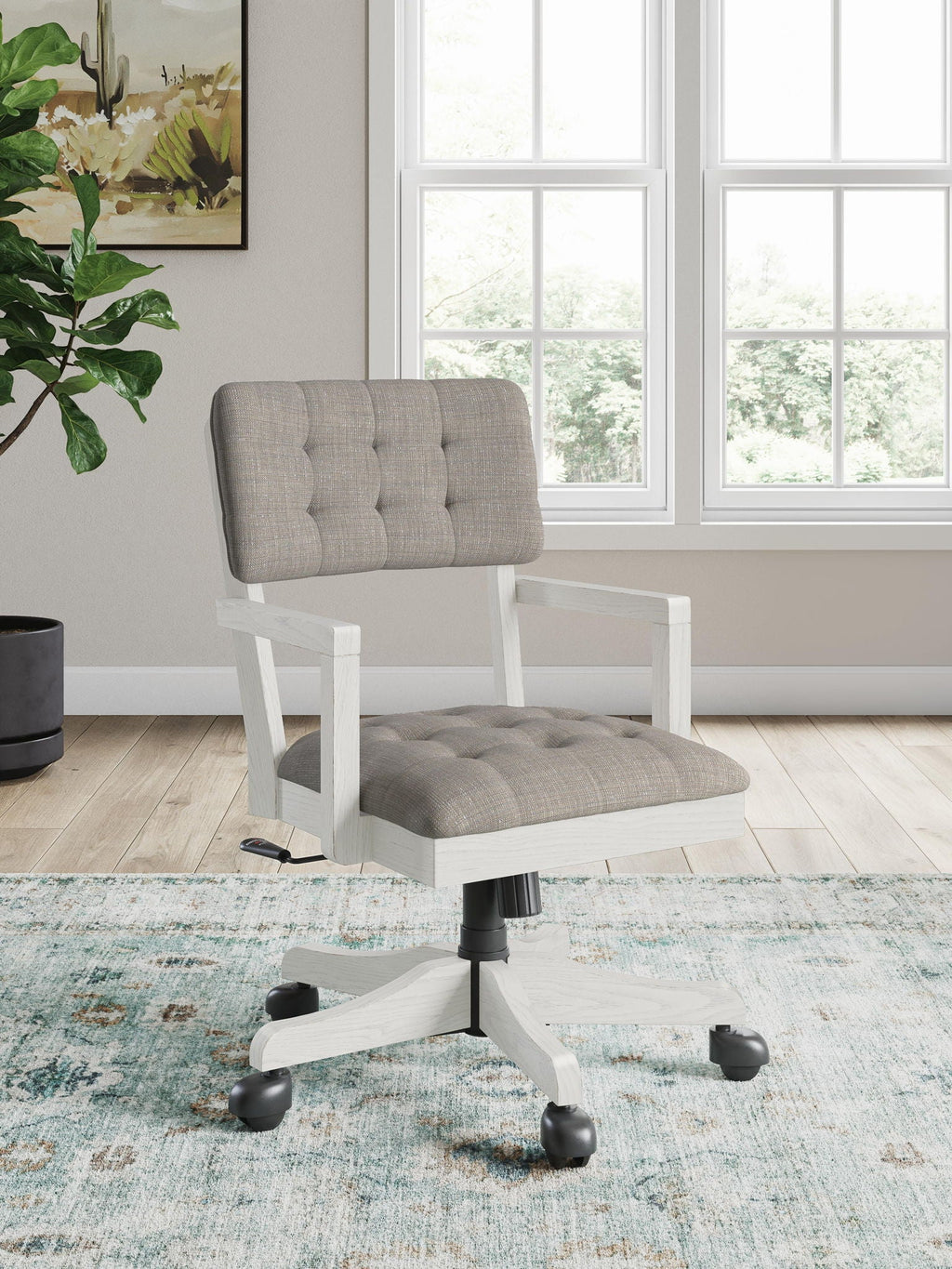 Robbinsdale - Home Office Desk Chair - Antique White