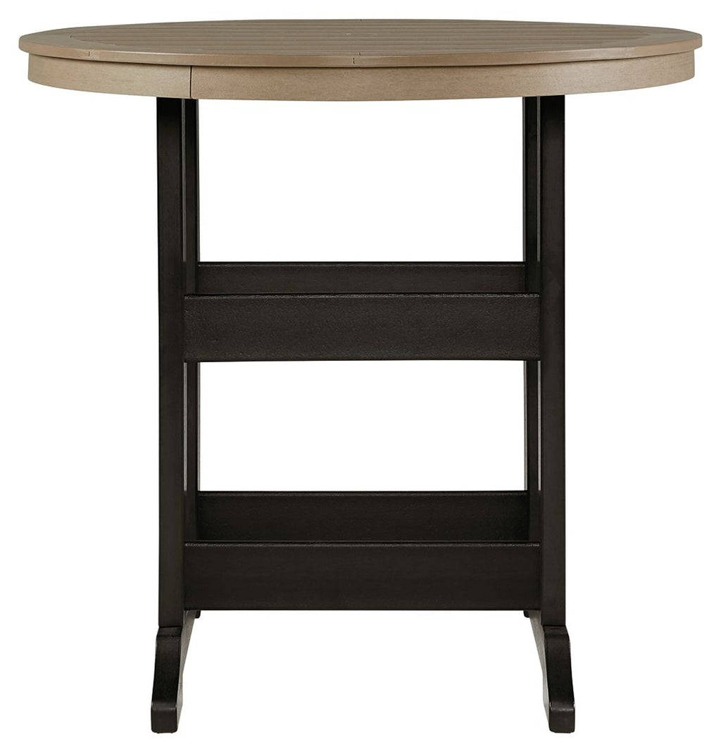 Fairen Trail - 5 Pc. - Dining Set with 4 Chairs - Black / Driftwood