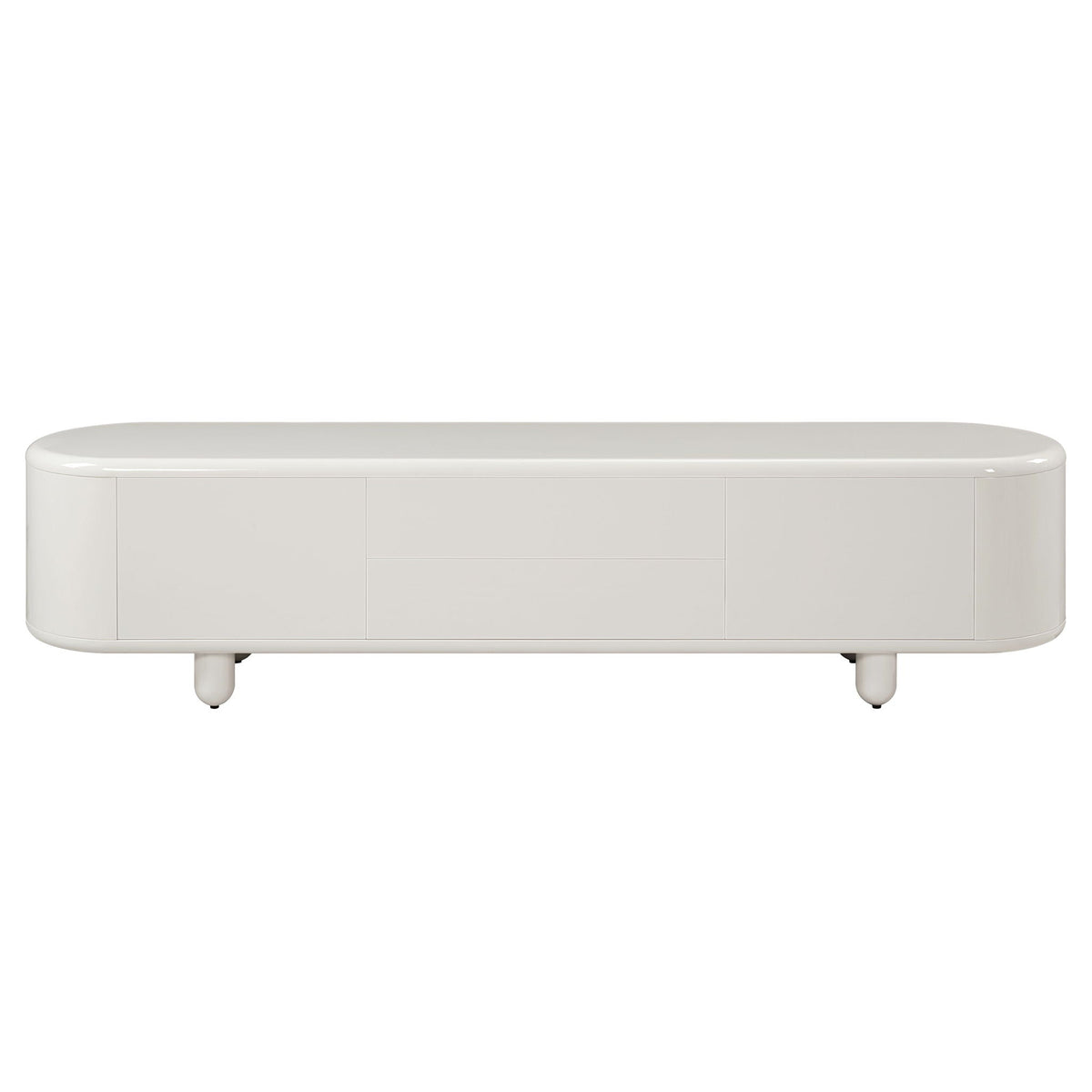 Keely - TV Stand - Gloss White