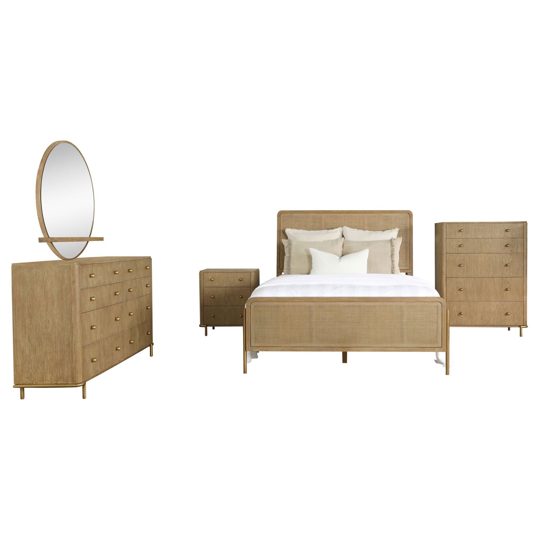Arini 5-piece California King Bedroom Set Sand Wash