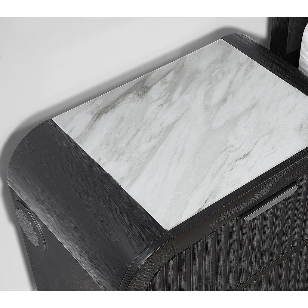 Beverly - Chest, LED Lighting - White / Black