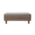 Orlando Wicker Loveseat & Coffee Table Set