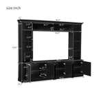 All-In-One TV Stand With Bookcase For TVs Up To 70"