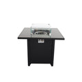Powder Coated Fire Pit With Top - Black