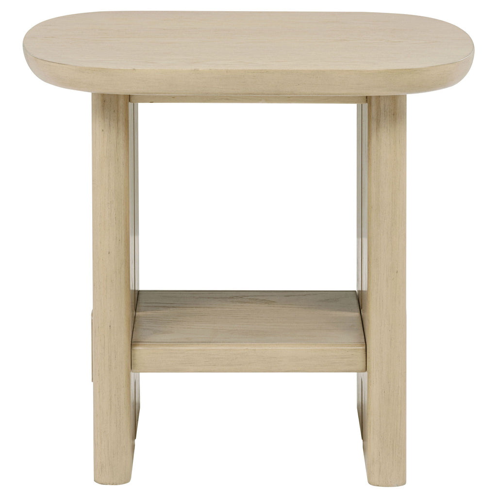 Kailani 3-piece Coastal Coffee and End Table Set Beige Oak