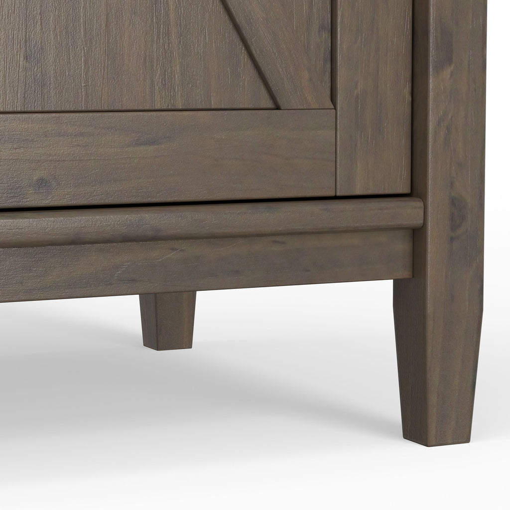 Ela - Wide Storage Cabinet - Smoky Brown