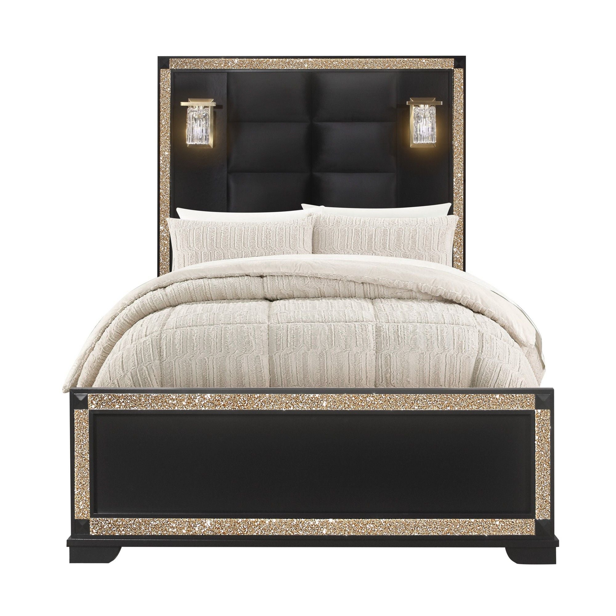 Lively - Bed With Lamps, Elegant Design