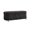 Flip Top Storage Bench With Metal Legs