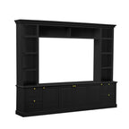 All-In-One TV Stand With Bookcase For TVs Up To 70"