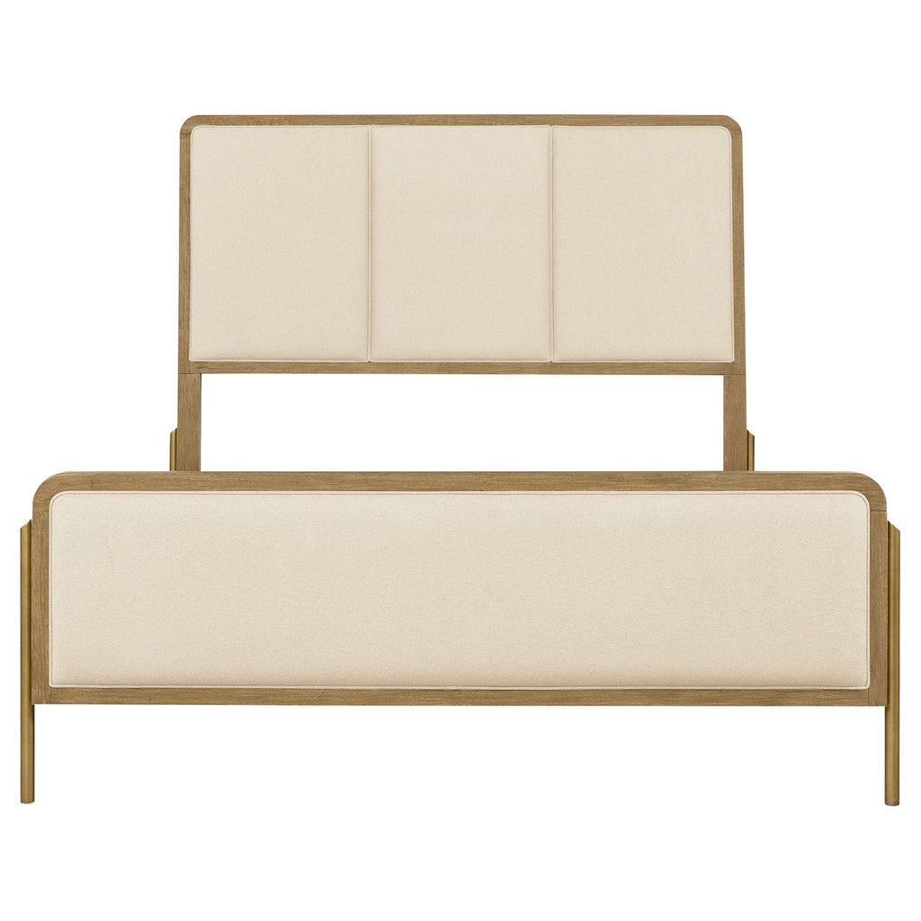 Arini 56-inch California King Panel Bed Cream and Sand Wash