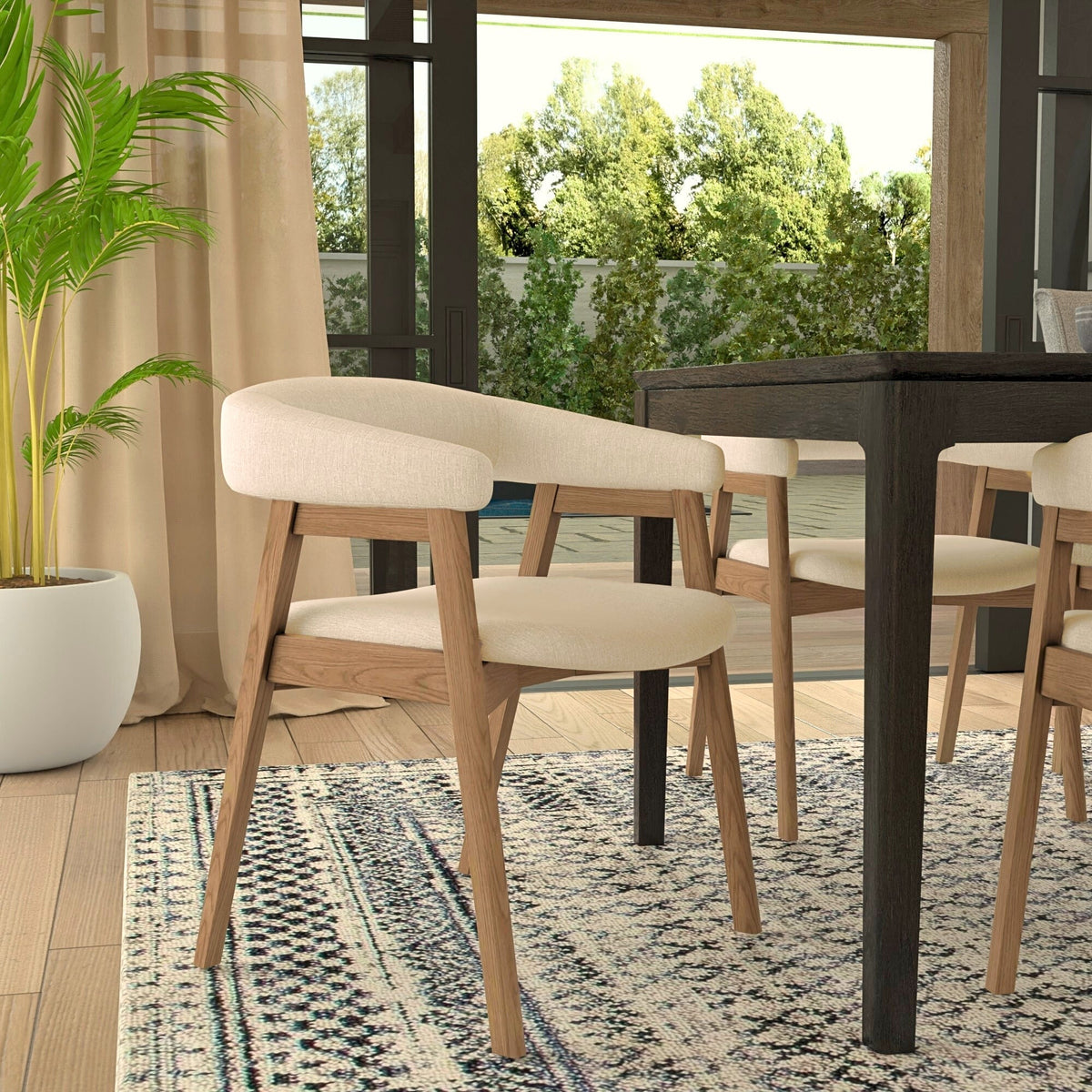Cove Curved Back Side Chairs