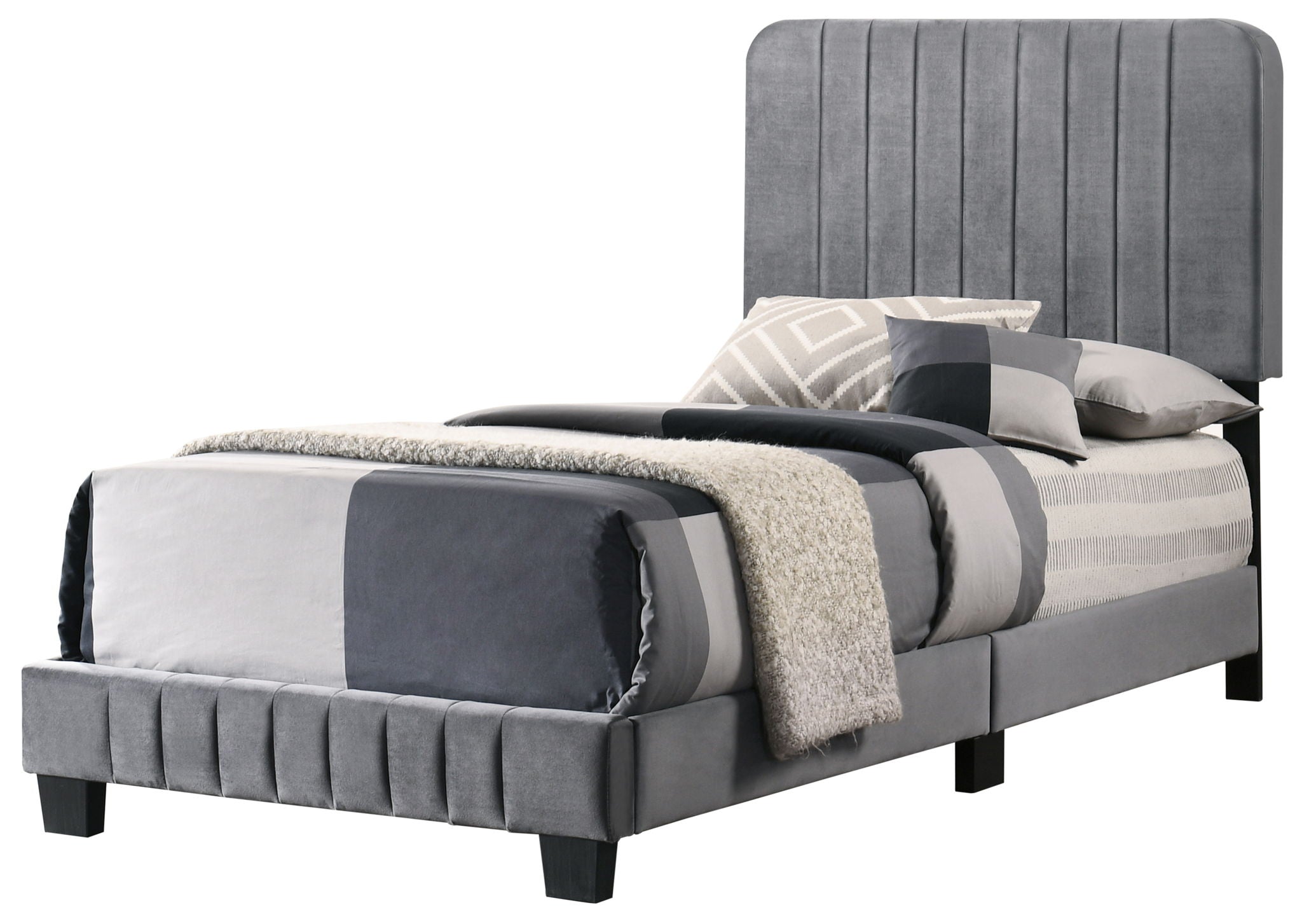 Channel Tufted Bed