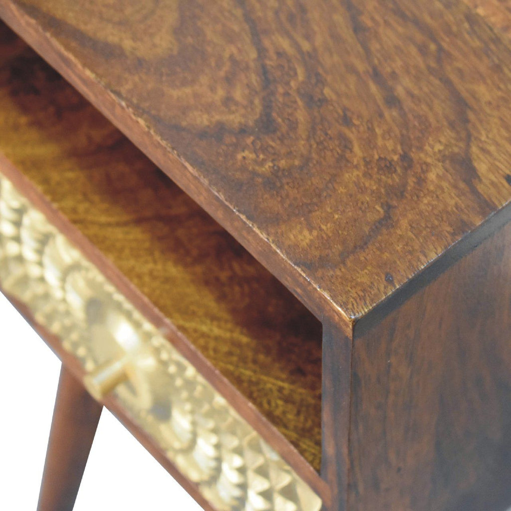 Eden - Mini Nightstand - Chestnut