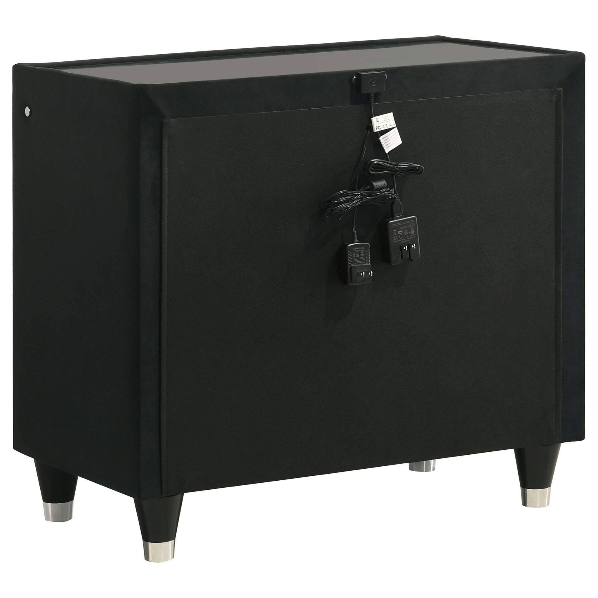 Lorient 4-piece Eastern King Bedroom Set Black