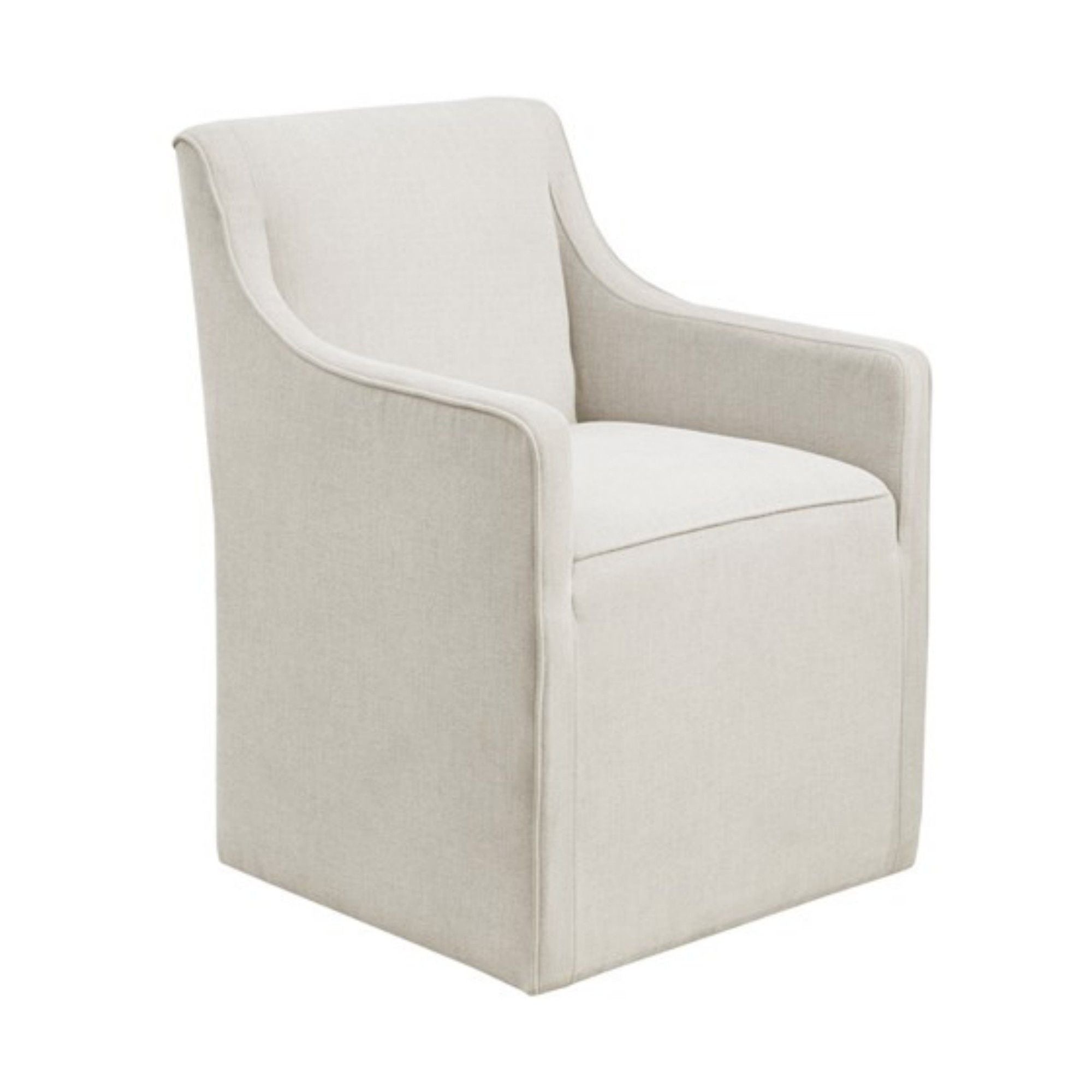 Traditional Skirted Dining Arm Chair