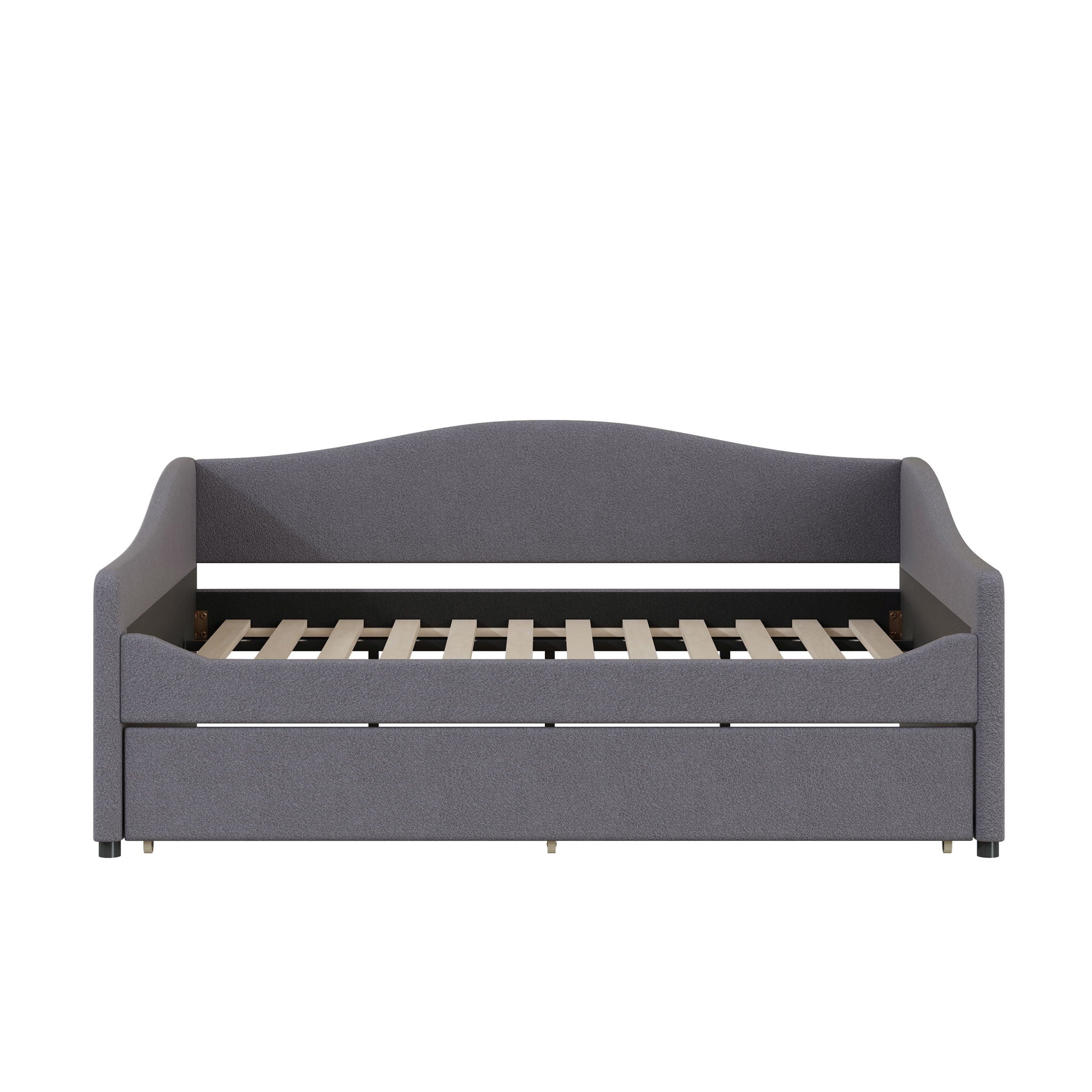 Upholstered Daybed With Light And Trundle