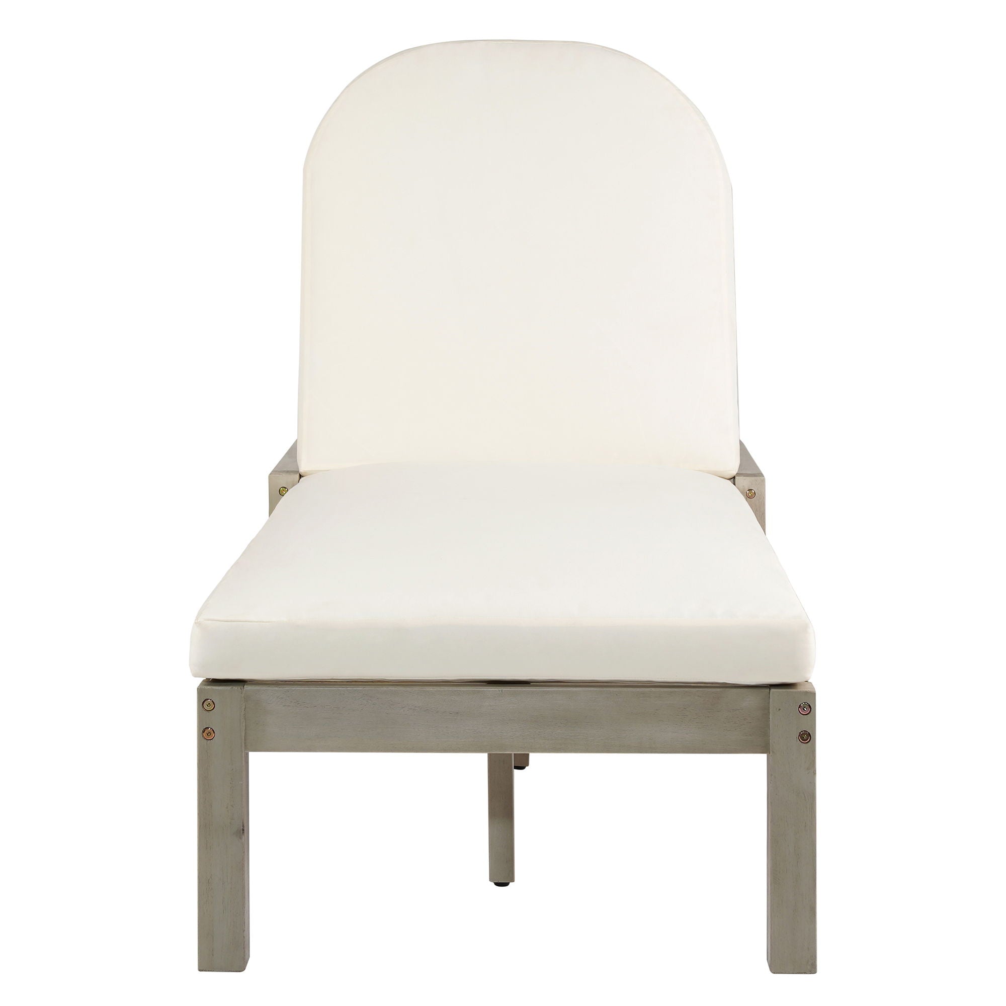 Outdoor Chaise Lounge With 5 Position Adjustable Backrest (Set of 2)