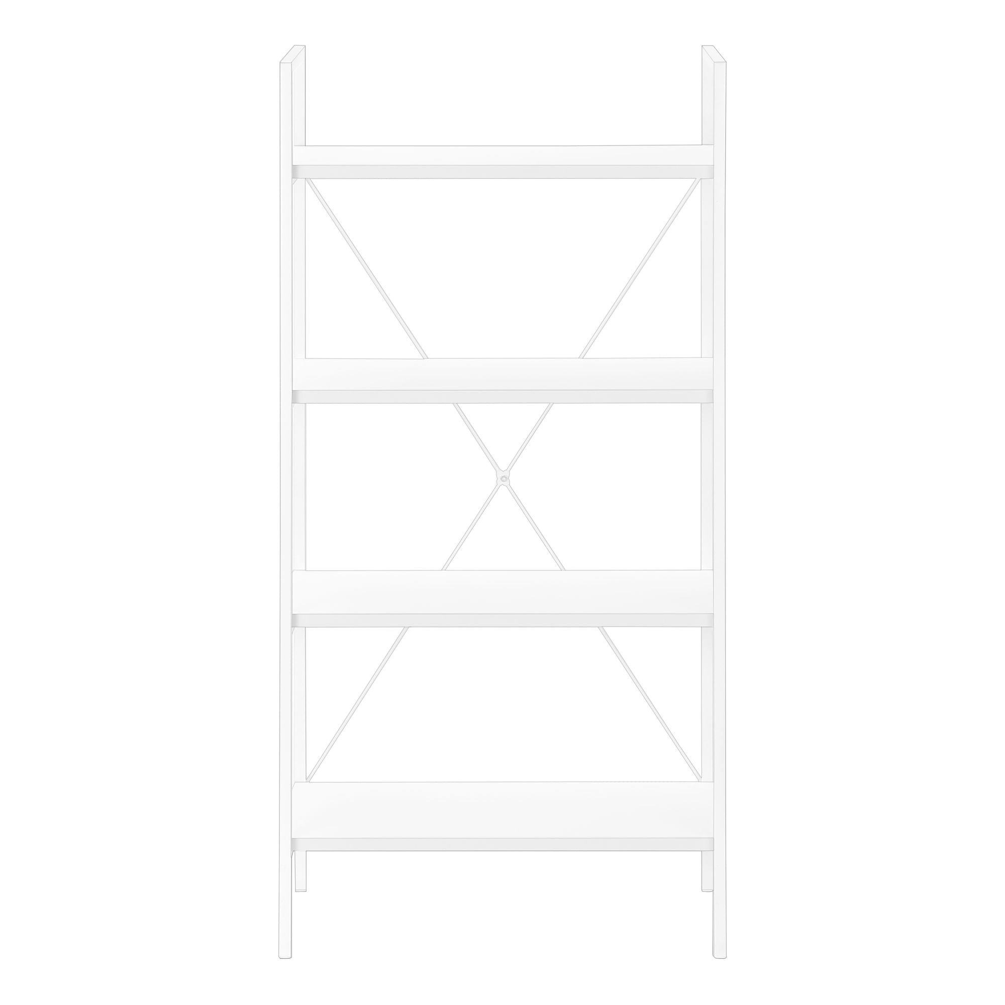 Bookshelf, Bookcase, 4 Tier, Office, Bedroom, Contemporary, Modern