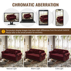 Upholstered 3 Seater Sofa Set With Ottoman